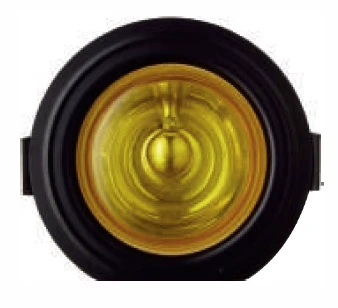 Front Fog Light- Black Rim & Yelow Glass­w/o Coupler BLRO REFRESH [TYPE-3]