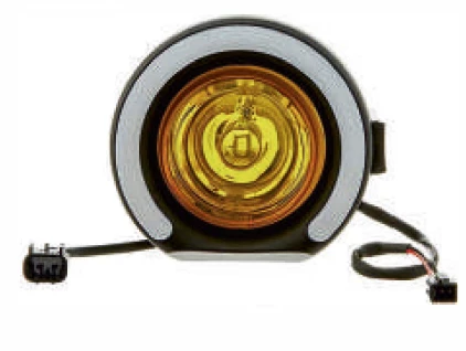 Fog Light Kit DRL Yellow Lens Black Rim BLRO TYPE-3